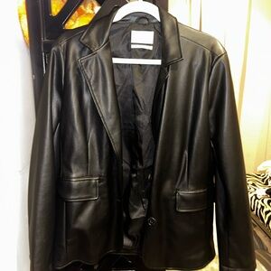 Black Leather Women's Jacket